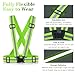 Reflective Vest Running Gear, 2Pack High Visible Safety VES for Cycling Jogging Running Walking, Adjustable for Men Women Kids