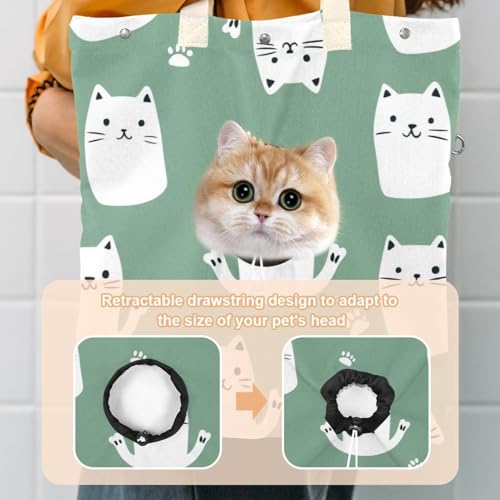 Sac de transport mains libres pour chat avec pattes sorties et sangle de voyage - 4
