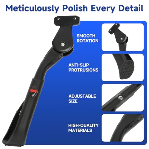 SHIQINHA Universal Ebike Kickstand Compatible with Ridstar Q20 Pro Lite H20 H26 Pro Super 73 S2 RX Electric Bike, Adjustable Kick Stand for 24-29 Inch Adult Mountain Bike Fat Tire Folding E-Bike Parts by SHIQINHA - Image 3