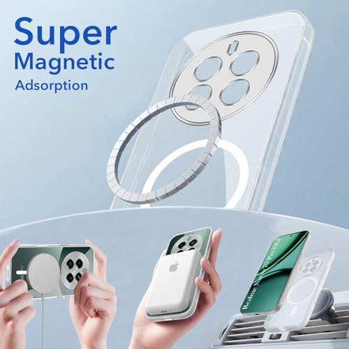 Image of Jkobi Lifetime Anti-Yellow MagSafe Compatible Clear Back Cover Case for Realme Narzo 70 Pro (Sleek Hard Crystal | Shockproof and Camera Protection)