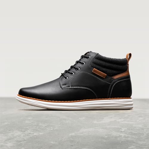 Bruno Marc Men's Mid Top Chukka Sneaker Lace Up Dress Boot