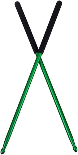 Ogdni 1 par de baquetas de aleación de aluminio 5A, duraderas y antideslizantes, para batería de jazz, batería electrónica, instrumento musical,