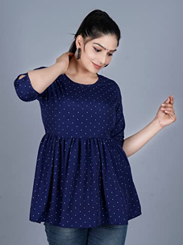 Image of Women's Rayon Anarkali Regular Fit Top