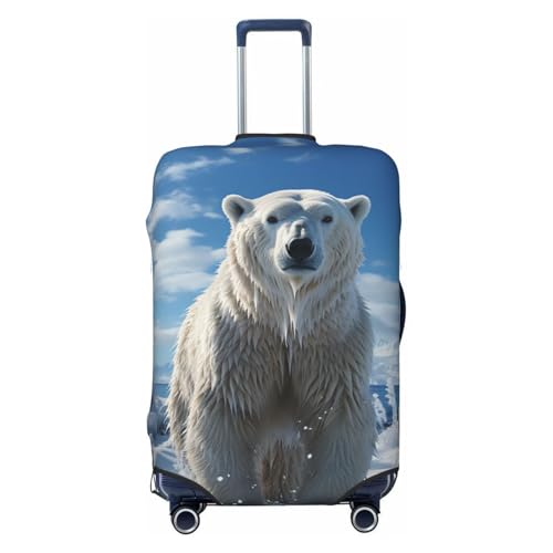 Luggage Cover Travel Suitcase Cover Elastic Suitcase Protector Cover Polar Bear Luggages Protector Anti-Scratch Luggages Decorative Cover for Adult (18-32 inch)