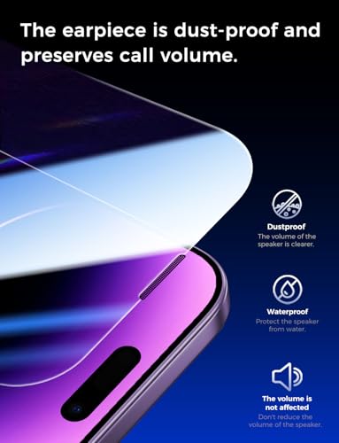 MAGIC JOHN 2 Pack for iPhone 14 Pro Max 6.7 inch Tempered Glass Screen Protector, Auto Dust-Elimination Installation, Bubble Free, Dynamic Island Compatible, HD Clear, Easy Installation - image 6