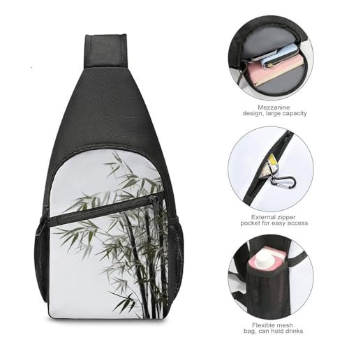 Mochila tipo sling bag urbana blanca para día y senderismo miniatura 5