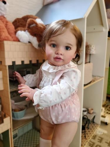 RXDOLL Realistische Reborn-Puppe, 66 cm, handgefertigt, Stoffkörper, weiches Vinyl, Reborn-Babypuppe, die echt lebensecht aussieht, für Kinder ab 3 Jahren – Bild 8