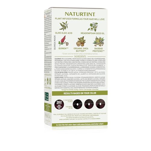 Image of Naturtint 3NV Radiant Red Permanent Hair Color (Pack of 1), Ammonia Free, Vegan, Cruelty Free, up to 100% Gray Coverage, Long Lasting Results (Packaging may vary)