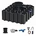 Produktbild Zisterne Flachtank 3000 Liter Standard II inkl. Ausgleichsdom, Zisternendeckel, Regenwasserfilter, Überlaufsiphon und Regenwasserpumpen-Set - Regenwasserbehälter bzw. Regenwassertank unterirdisch