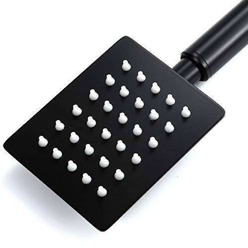 Pommeau de douche noir anticalcaire pour éliminer les jets bouchés et ternes - 4