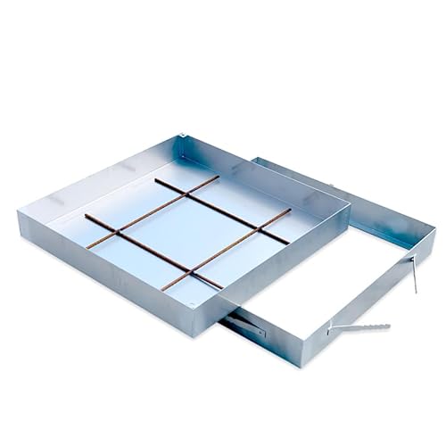 Schachtabdeckung 800x800x80 Schachtdeckel Aluminium Auspflasterbar Gullideckel EN124 A15