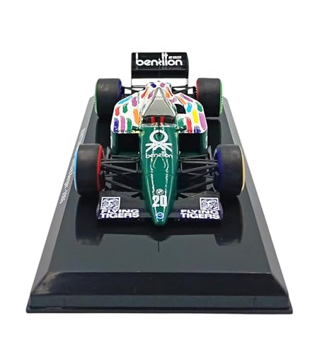 Auto de Fórmula 1 escala 1:24 compatible Benetton B186 1986 miniatura 4