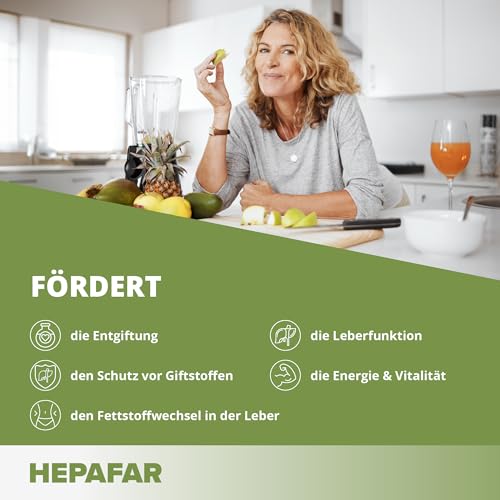 Leber Entgiften – Grüner Tee, Mariendistel, Löwenzahn und Klettenwurzel – Löwenzahntee – 40 Teebeutel – Hepafar von Sensilab