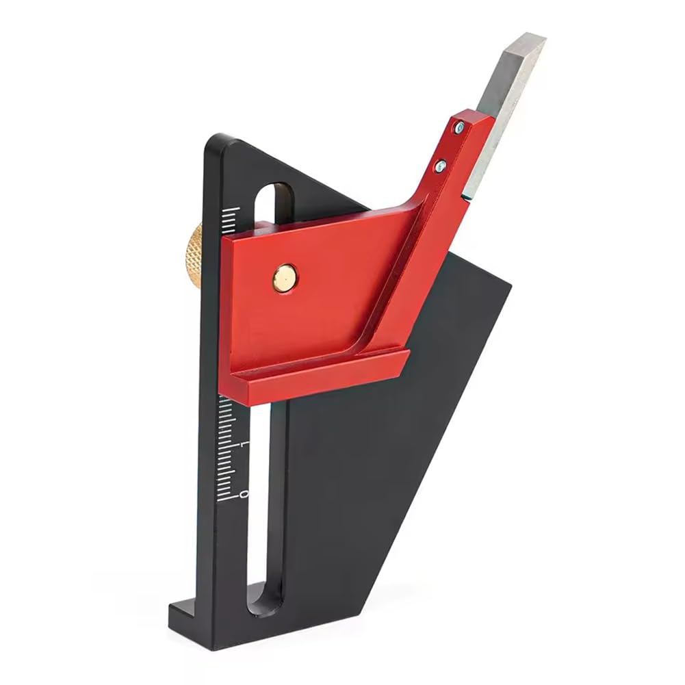 Udsknv[Ksl As Shown For Joint Making For Woodworking Center Finder Scriber 1/2Scriber Aluminum Alloy Tool
