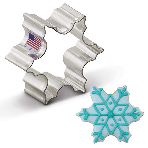 Ann Clark Cookie Cutters Snowflake Cookie Cutter, 2.5"