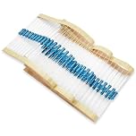 Innfeeltech 100 Pcs 1/2W 1% Tolerance 1K Ohm Metal Film Resistor Resistance for DIY Project and Experiments