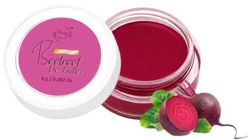 Image of Gel Beauty Hub Beetroot Lip Butter, 8 g | Natural Tint, Deep Moisturising, Compact Jar, Lip Care, Beetroot Infused