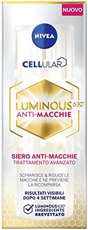 NIVEA Cellular Luminous630 Anti-Stain Serum for Face, Advanced Treatment 30 ml, Anti-Stain Serum for Even Skin, Hyaluronic Acid and Luminous630 Against Skin Stains