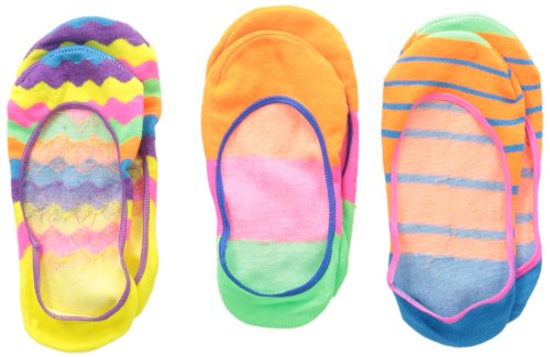 Jefferies Socks Girls 2-6X Silly Footie Socks 3 Pair Pack