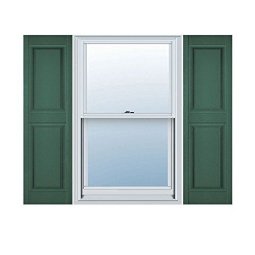 Ekena Millwork LP2C12X05800FG Custom Two Equal Panels, Raised PanelShutter (Per Pair)12"W x 58"HForest Green by Ekena Millwork - Used condition - US$30.96