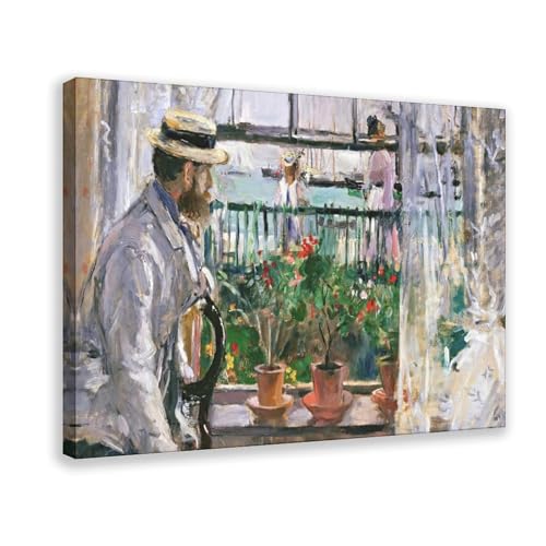 Toile tendue Eugene Manet sur l'île de Wight Berthe Morisot affiche impression premium