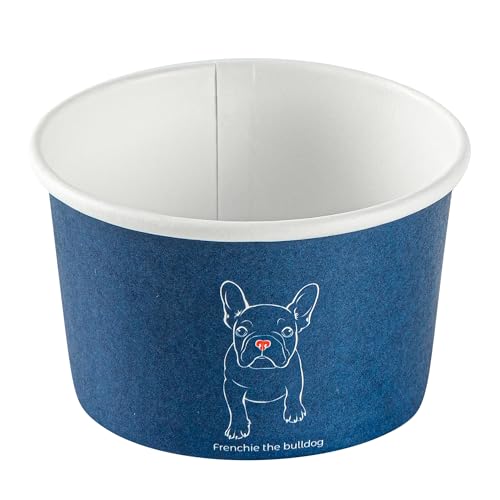 Image of Restaurantware Coppetta 3-Ounce Dessert Cups, 50 Disposable Ice Cream Cups - Lids Sold Separately, Sturdy, Frenchie Paper FroYo Bowls, For Hot And Cold Foods, Perfect For Gelato Or Mousse (Pack of 2)