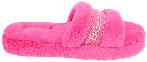 BCBGeneration Slippers for Women, Single Band Plush Slides, Size 5-6 to 9-103