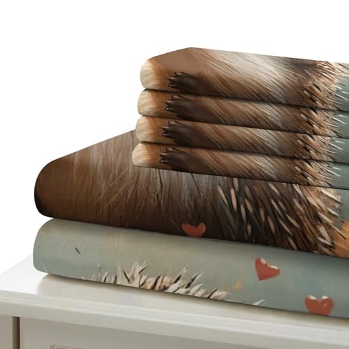 Housse de couette hérisson anti-allergie fermeture éclair