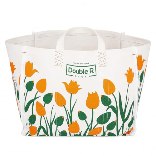 Image of DOUBLE R BAGS Reusable Heavy Duty Waterproof Shopping Bag with Short Handles | Large Grocery, Vegetable & Kitchen Storage Carry Bag | Multipurpose Jhola /Thela | Durable Reusable Tote Bag for Daily Use