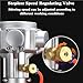 Power Mixers，55 Gallon Pneumatic Agitator,Stirring Pneumatic Industrial Shaker,Clamp Mount Tank Barrel Drum Mixer, IBC Air Agitator,Paint Mix Tool,Capacity 400L, 3/4HP Liquid/Paint Mixer