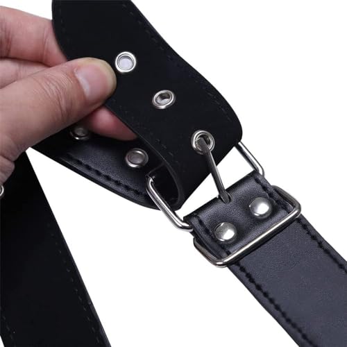 Men's Faux Leather Body Cross Harness Chest Belt, Sexy Punk Body Harness Belt, Gothic Adjustable Buckle Costume Outfits Bondage for Men, Carnival Halloween Christmas Cosplay Costume Accessories4