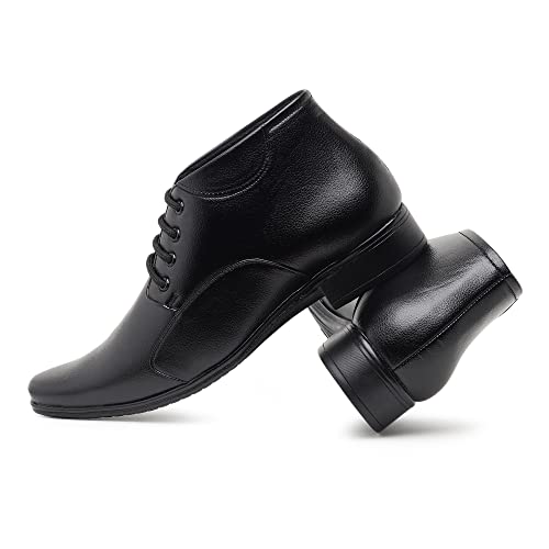 Image of Zixer Synthetic Leather Ankle Formal Shoes Men || Office Shoes for Men Stylish || Chukka Boots Men Long Shoes for Men Long Boots