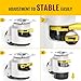 HOLKIE Leveling Casters with Ratchet Handle Design Casters Set of 4 Total Capacity 3300 Lbs Heavy Duty Industrial Casters with Adjustable Leveling Pads (TD100)