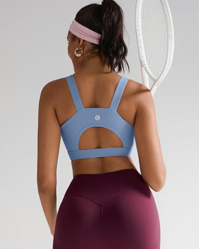 Image of RUNNING GIRL High Impact Sports Bras for Women,Racerback Running Bra Workout Crop Tank Tops Longline Sports Bra Push up