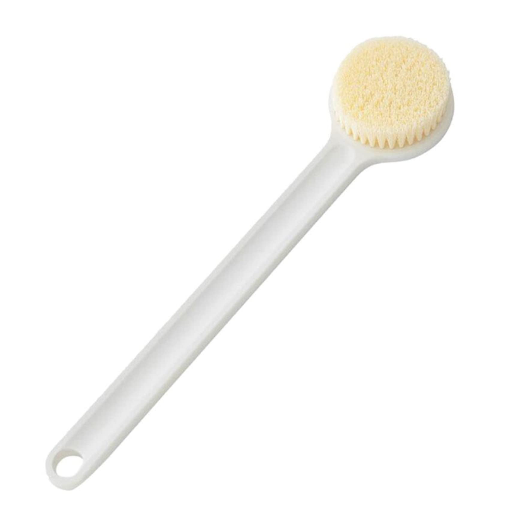 Lotion Applicator Back Cream Applicator Sponge Back Bath Scrub Brush Long Handle Bath Brush Scrubber for Bath Body Lotion 29.5 * 8.5cm Beige.