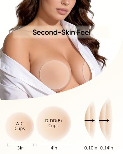 Image of Triangle Nipple Covers For Women Invisible Reusable Sticky Bra