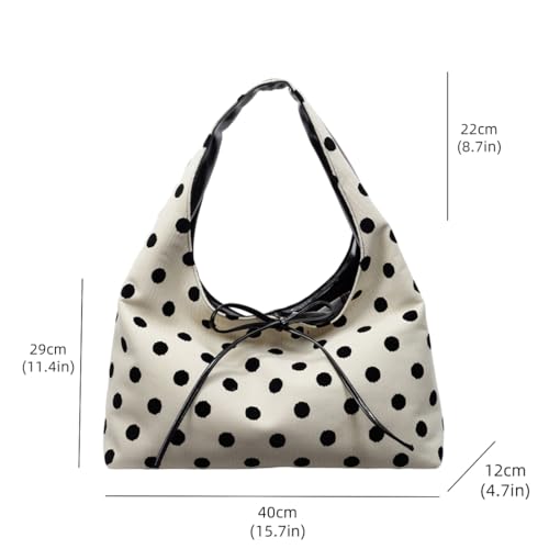 Bolso MaxxCloud negro con moño y asa superior miniatura 4
