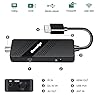 Digital Converter Box for TV, OWERSLYN 1080P Mini ATSC Tuner Box with TV Tuner, Programs Recording & Playback, USB Media Player, HDMI/AV Output, 3RCA Cables, Set Top Box, 2-in-1 Remote (Television)