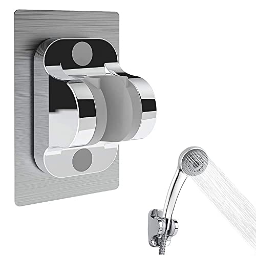 Duschhalterung,Handbrause Halterung Ohne Bohren - Winkel Verstellbar Brausehalter Duschhalterung, Für alle Duschköpfe geeignet,Einfach zu installieren,Wasserdicht Cover