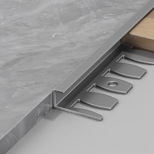 NuoNxuo エッジプロテクター 長さ90cm 3個 フロア 見切り材 ターミナルガード 内径 5.5mm 8.6mm 12.6mm 15.6mm 18.6mm アルミ合金製 曲げ可能 モダン シンプル コーナープロテクター 複数の色(J,内径 5.5m