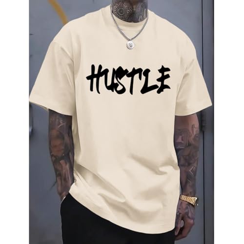 Oversized Graphic Tshirts for Men Streetwear Vintage Letter Shirt Inspirational Motivational Positive Cotton Shirts2