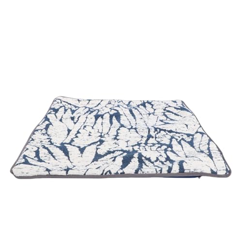 Housses de coussin vintage bleu azur finitions soignées 6 pièces - 3