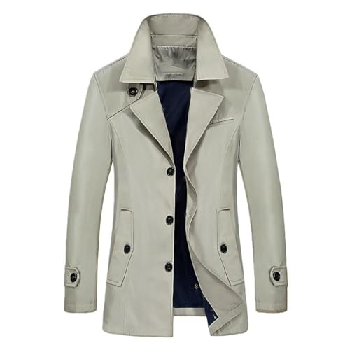 Trench fin pour homme veste manteau léger printemps automne