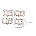 DOITOOL 20pcs Funny Book Shaped Clips Photo Clips Ticket Holder Office Supplies Bookmark