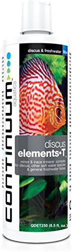Continuum Aquatics Discus Elements-T - Minor & Trace Mineral Complex for Discus, Other Soft Water Species & Freshwater Fish, 250 ml