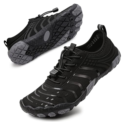 Image of Barefoot Shoes for Women & Men, Grounded Walking Hiking Barefoot Shoes, Wide Toe Box Non-Slip Water Athletic Footwear, Comfortable Vitality Barefoot Footwear, Trail Running Sneakers Unisex