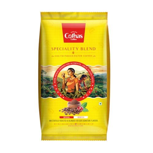 Image of Cothas Coffee - Speciality Blend South Indian Filter Coffee Powder | 85% Coffee & 15% Chicory | Rich Aroma & Strong Taste | Authentic Roast & Ground Filter Coffee (100 g)