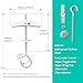 Hook Toggle Heavy Duty 1/5 Inch Toggle Bolts Set - 16 Packs Swag Hooks for Hanging Plants, Ceiling Anchor Hooks & Drywall Ceiling Hook Bolts Kit with Screws, Wing Nuts & Washers