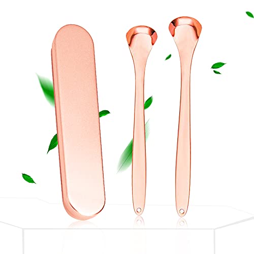 DARKLATER Tongue Scraper for Adults,Metal Tongue Cleaner,Tounge Scraper Cleaner,2 Pack…