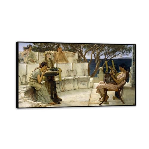 Tableaux sur Toile Sappho et Alcaeus pour habiller un grand mur vide avec élégance